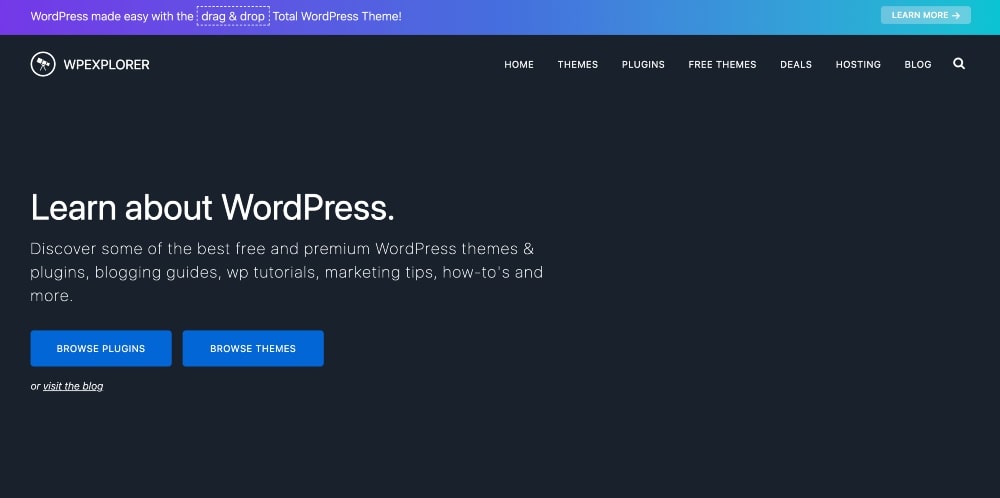 screenshot of the WPExplorer blog min screenshot of the WPExplorer blog