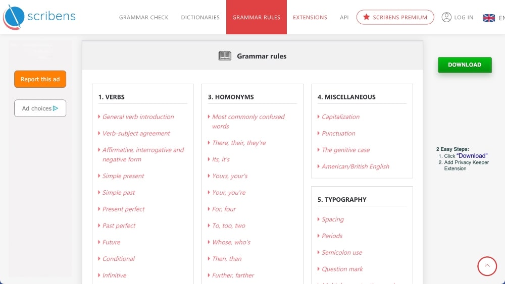 Scribens features min Scribens features