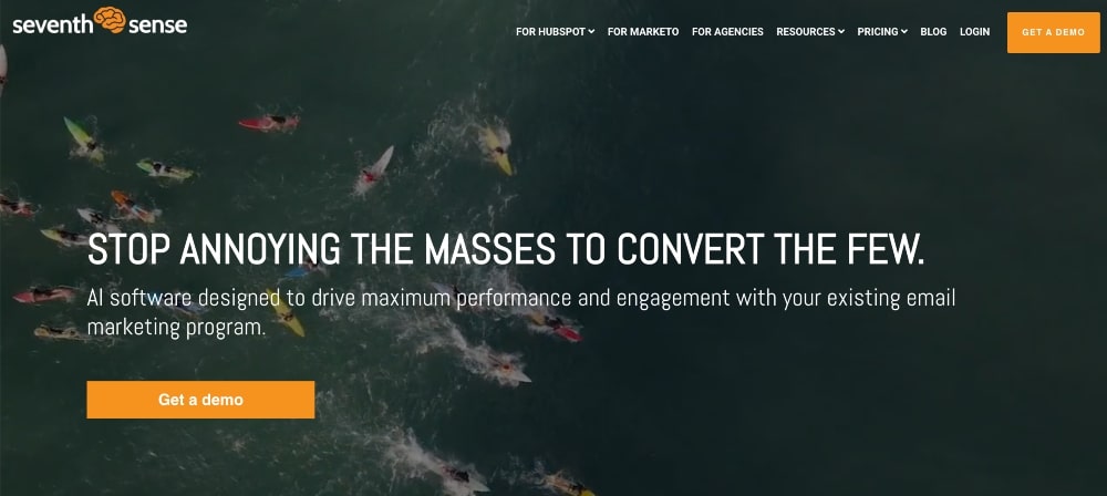 screenshot of Seventh Sense website