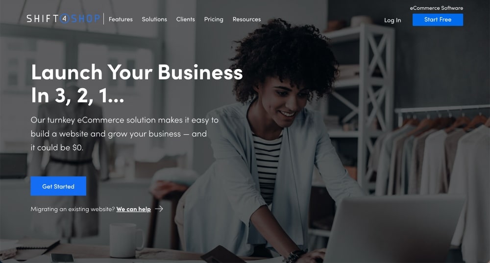 Shift4Shop website min Shift4Shop website