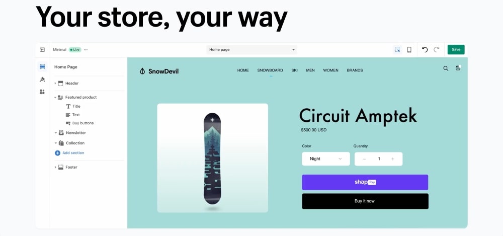 Shopify features min Shopify features