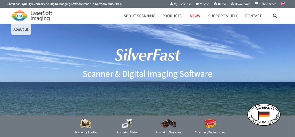 SilverFast website min SilverFast website