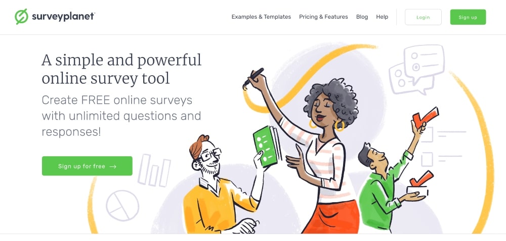 SurveyPlanet website min SurveyPlanet website