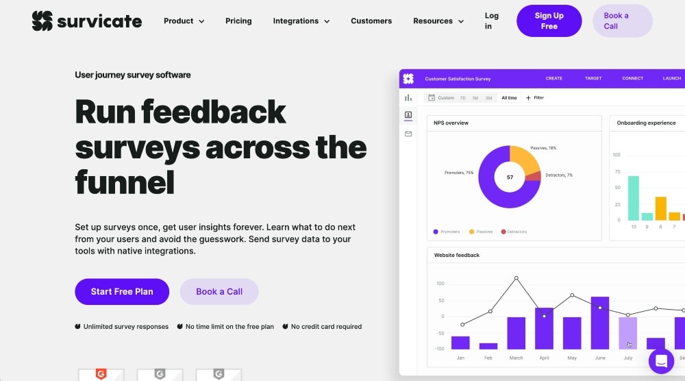 Survicate website min Survicate website