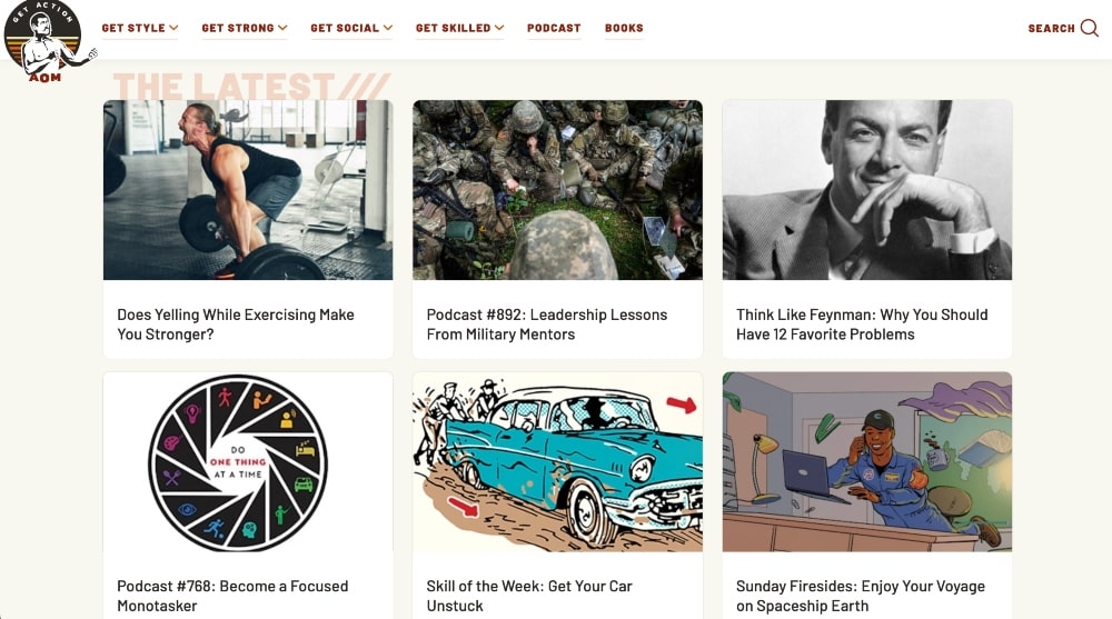 The Art of Manliness website screenshot min The Art of Manliness website screenshot