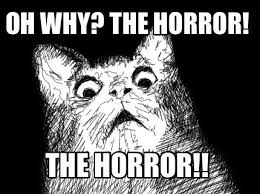 the horror cat meme spreading yourself too thin biggest mistakes new bloggers make