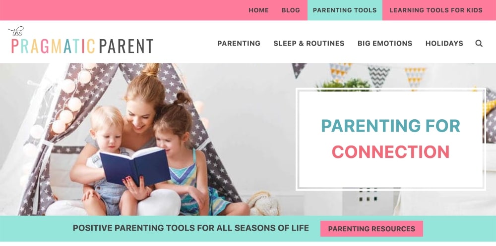 The Pragmatic Parent website min The Pragmatic Parent website