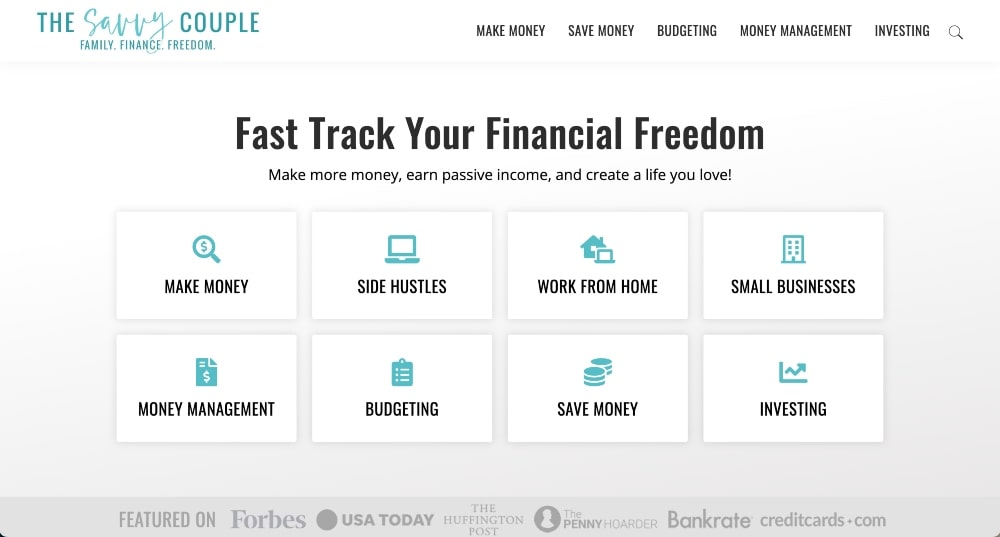 The Savvy Couple blog min The Savvy Couple blog screenshot