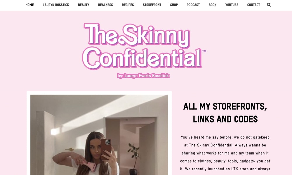 The Skinny Confidential website screenshot min The Skinny Confidential website screenshot