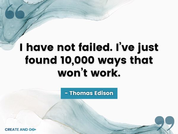 Thomas Edison failure quote min Thomas Edison failure quote