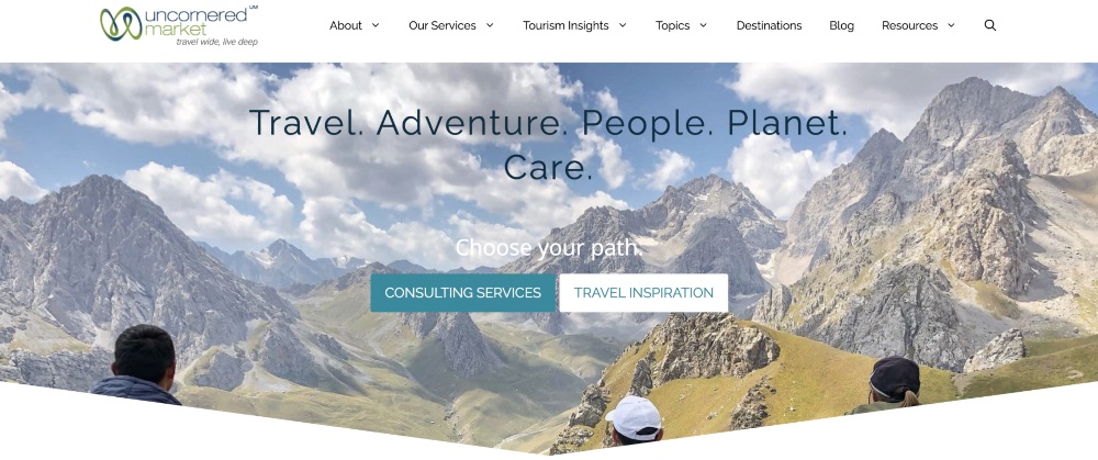 Uncornered Market Screenshot 2 Screenshot of the homepage for Uncornered Market blog