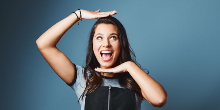 unique voice girl showing her unique character and voice