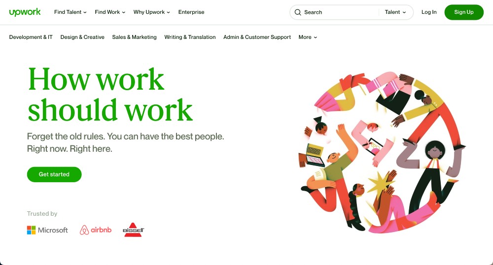 Upwork crowdsourcing platform min Upwork crowdsourcing platform