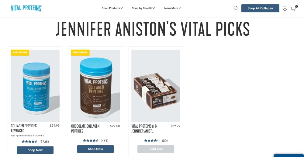 Vital Proteins collaboration min Vital Proteins recommendations from Jennifer Aniston