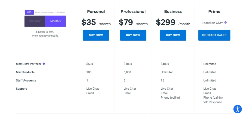 Volusion pricing plans min Volusion pricing plans