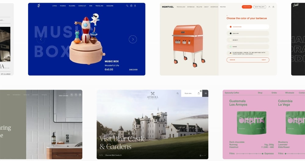 WooCommerce store examples min WooCommerce store examples screenshot from website