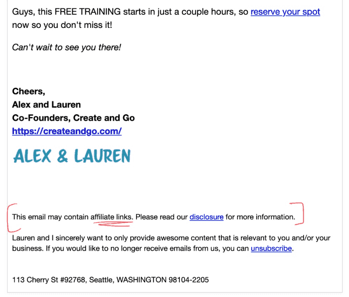affiliate disclosure for email min affiliate disclosure for email
