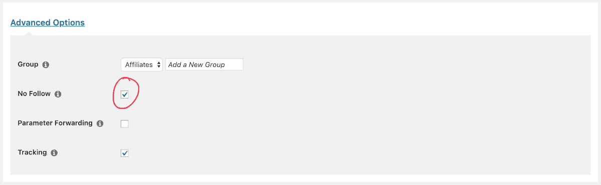 no follow settings min no follow affiliate links